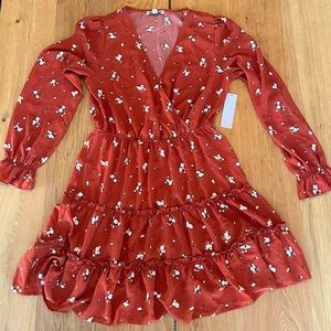 Inspired Hearts Floral Dress; size M